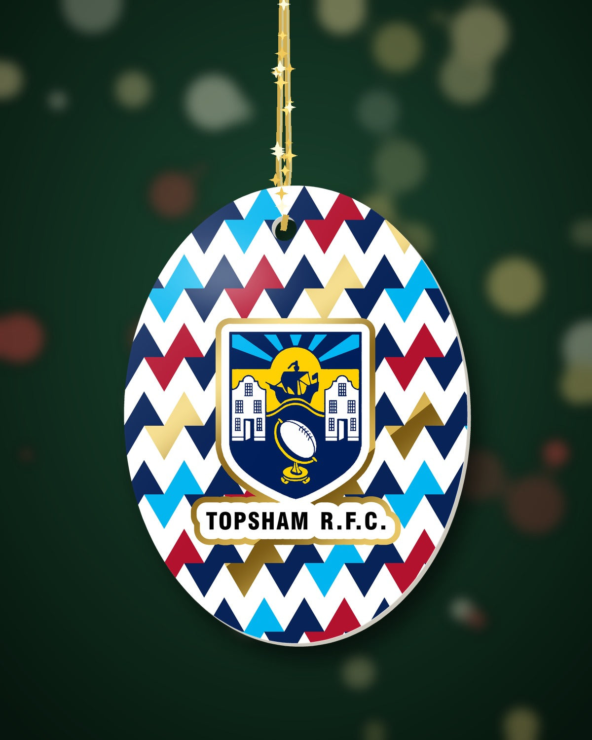 Topsham RFC Christmas Oval Harlequin