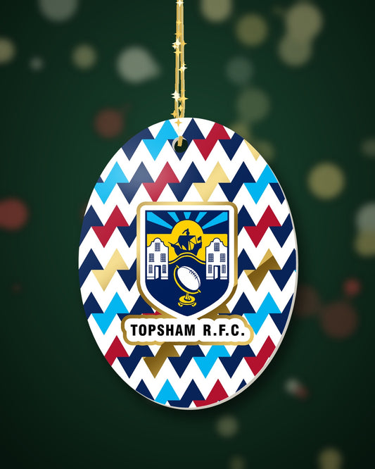 Topsham RFC Christmas Oval Harlequin