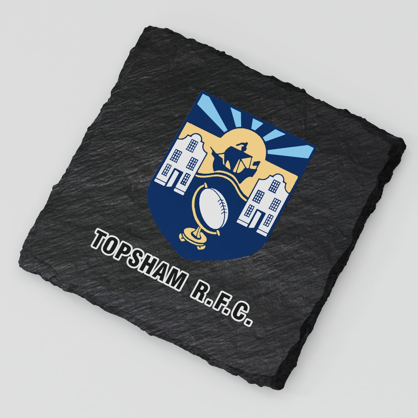 Topsham RFC Slate Coaster