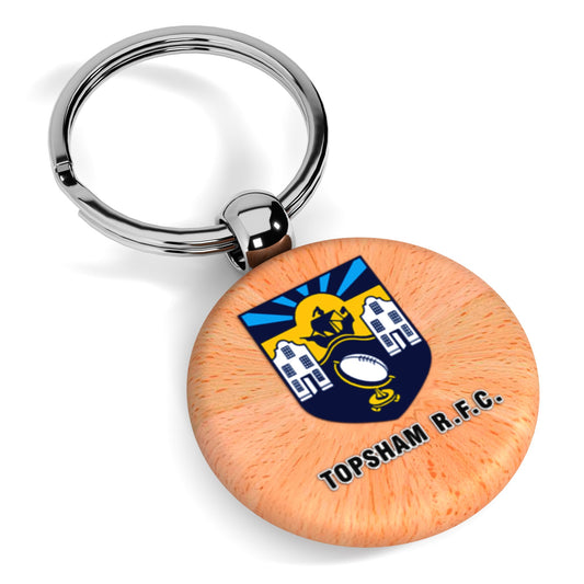 Topsham RFC Wooden Keyring
