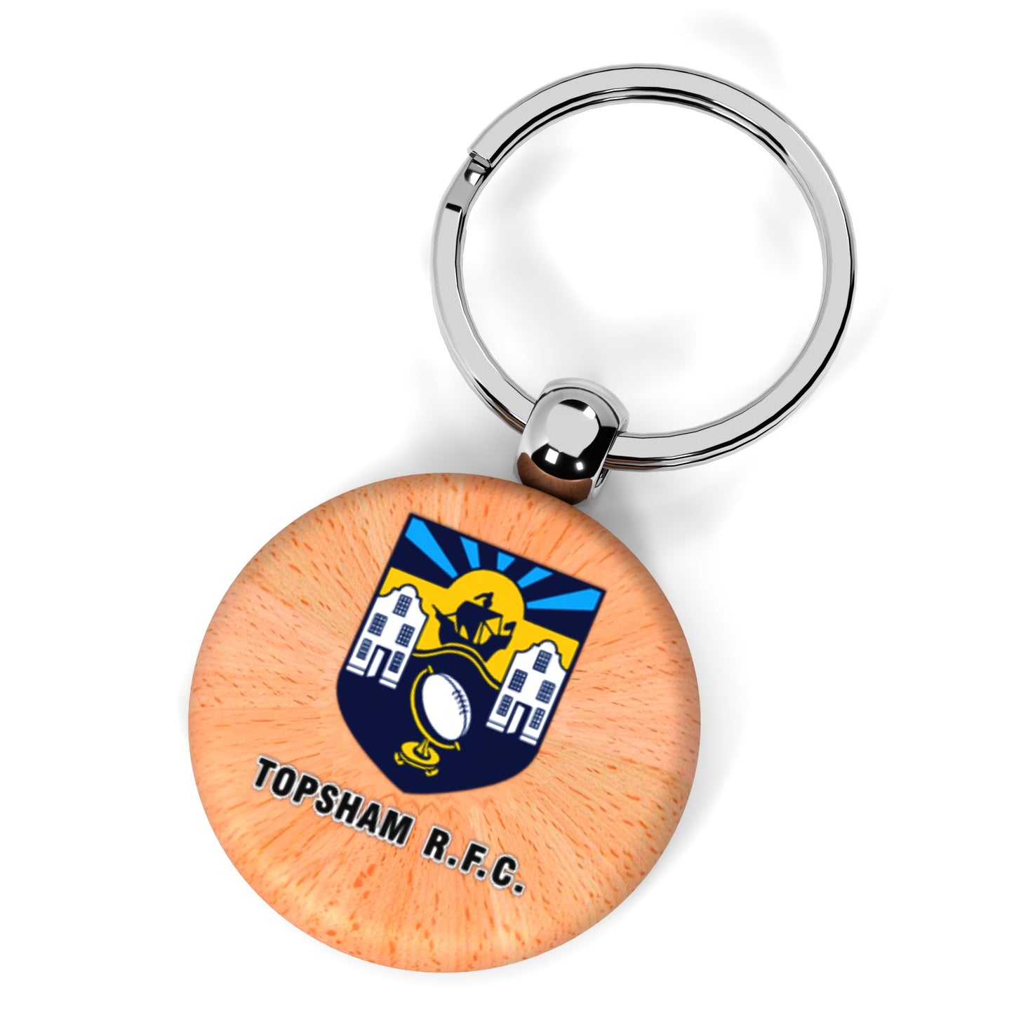 Topsham RFC Wooden Keyring