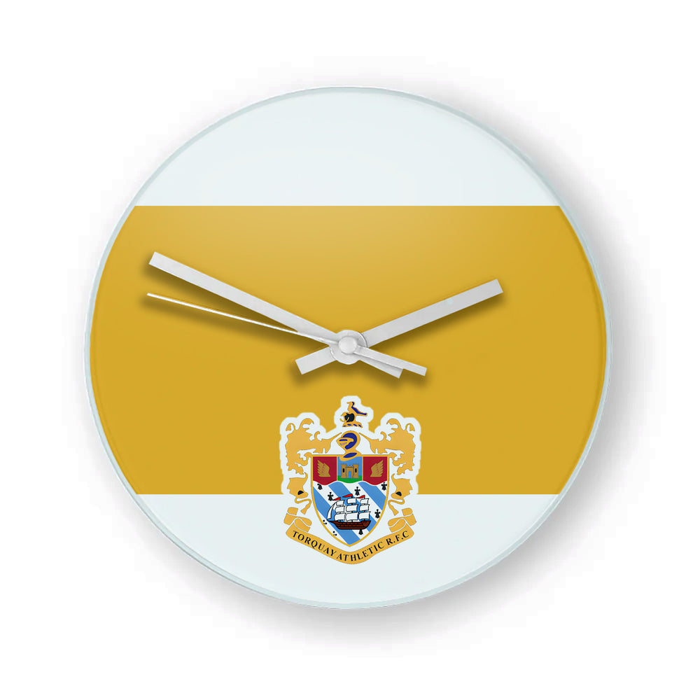 Torquay Athletic RFC Glass Clock