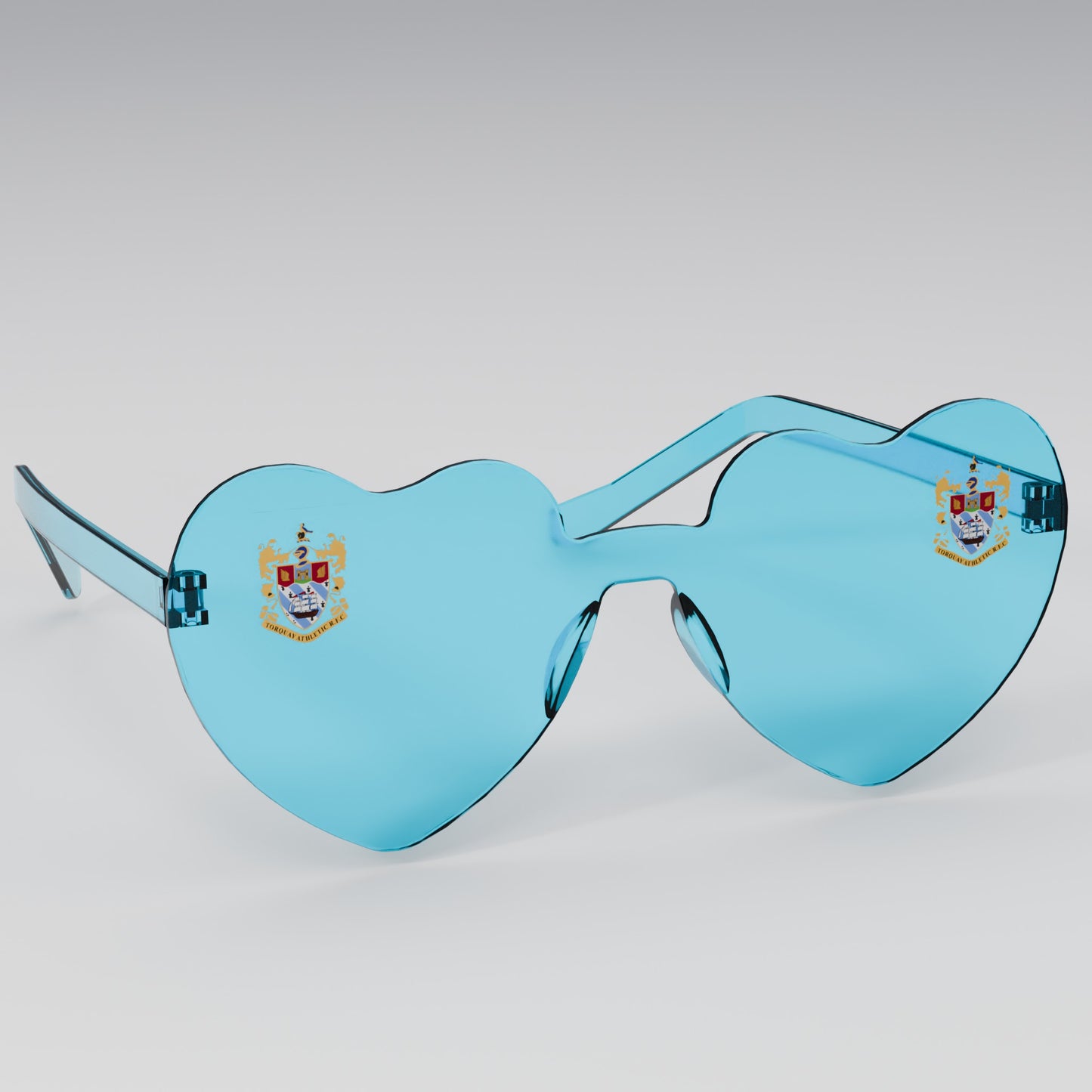 Torquay Athletic RFC Heart Party Glasses