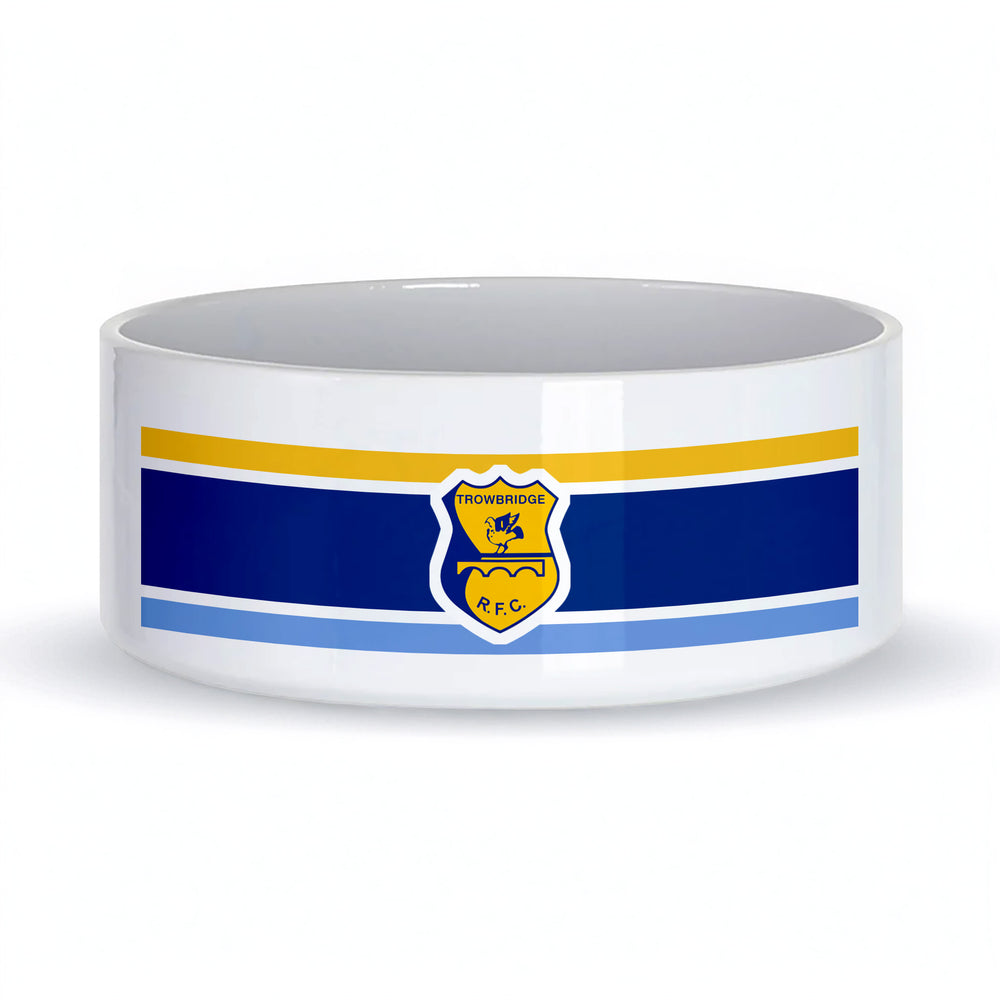 Trowbridge RFC Ceramic Dog Bowl