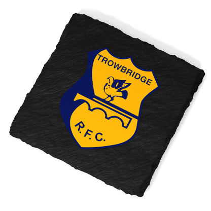 Trowbridge RFC Slate Coaster