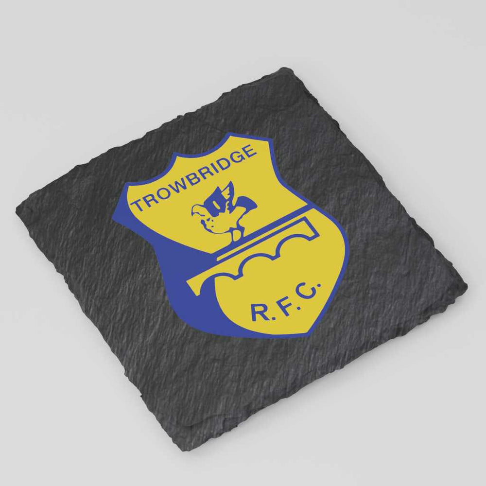 Trowbridge RFC Slate Coaster