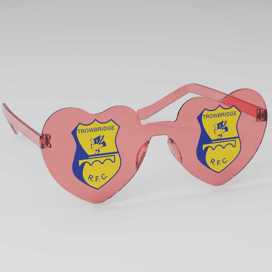 Trowbridge RFC Heart Party Glasses
