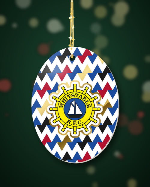 Whitstable RFC Christmas Oval Harlequin