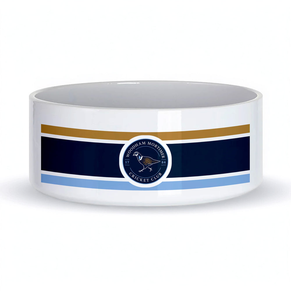 Woodham Mortimer CC Ceramic Dog Bowl