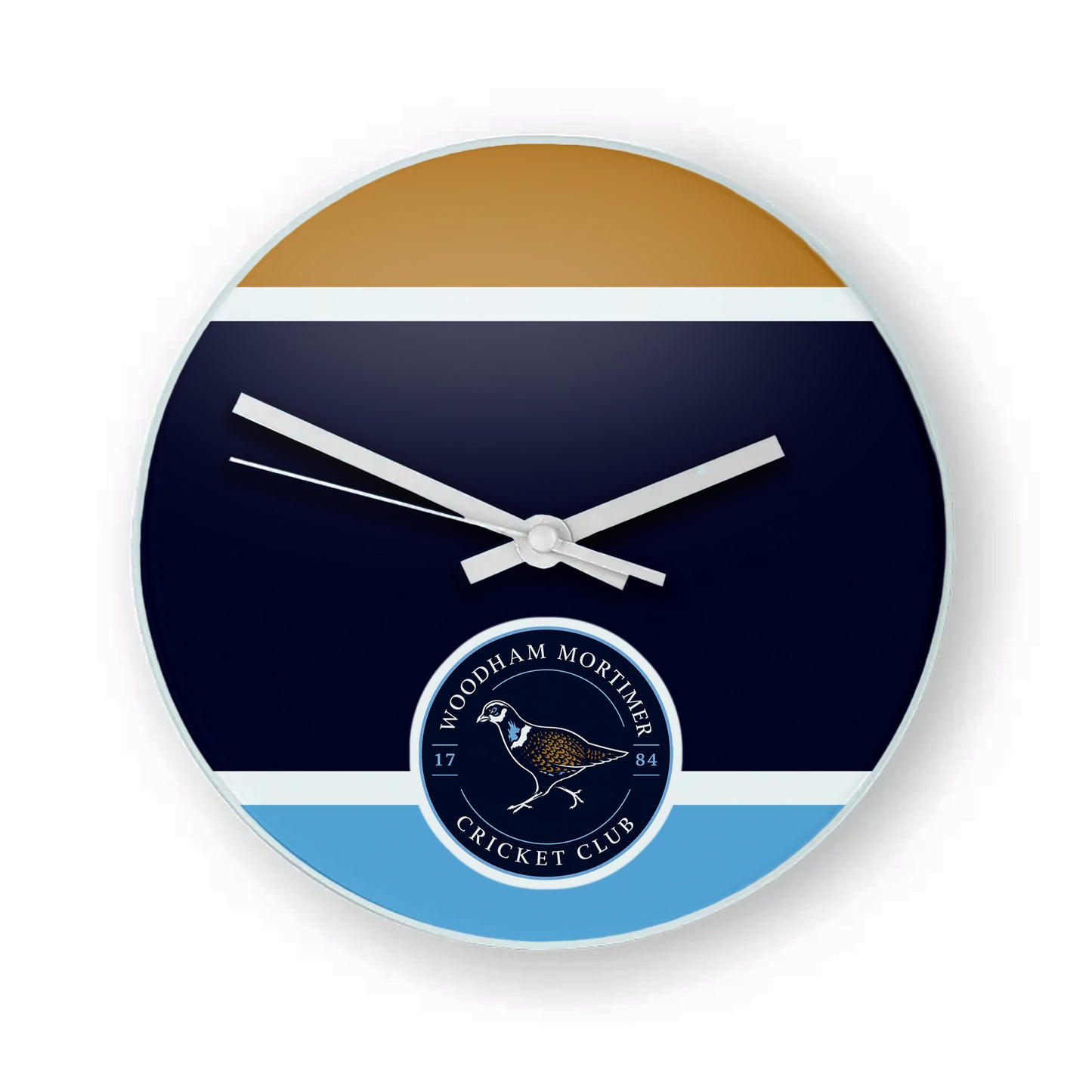 Woodham Mortimer CC Glass Clock