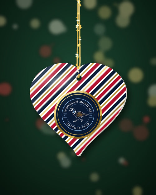 Woodham Mortimer CC Christmas Heart Candy Cane