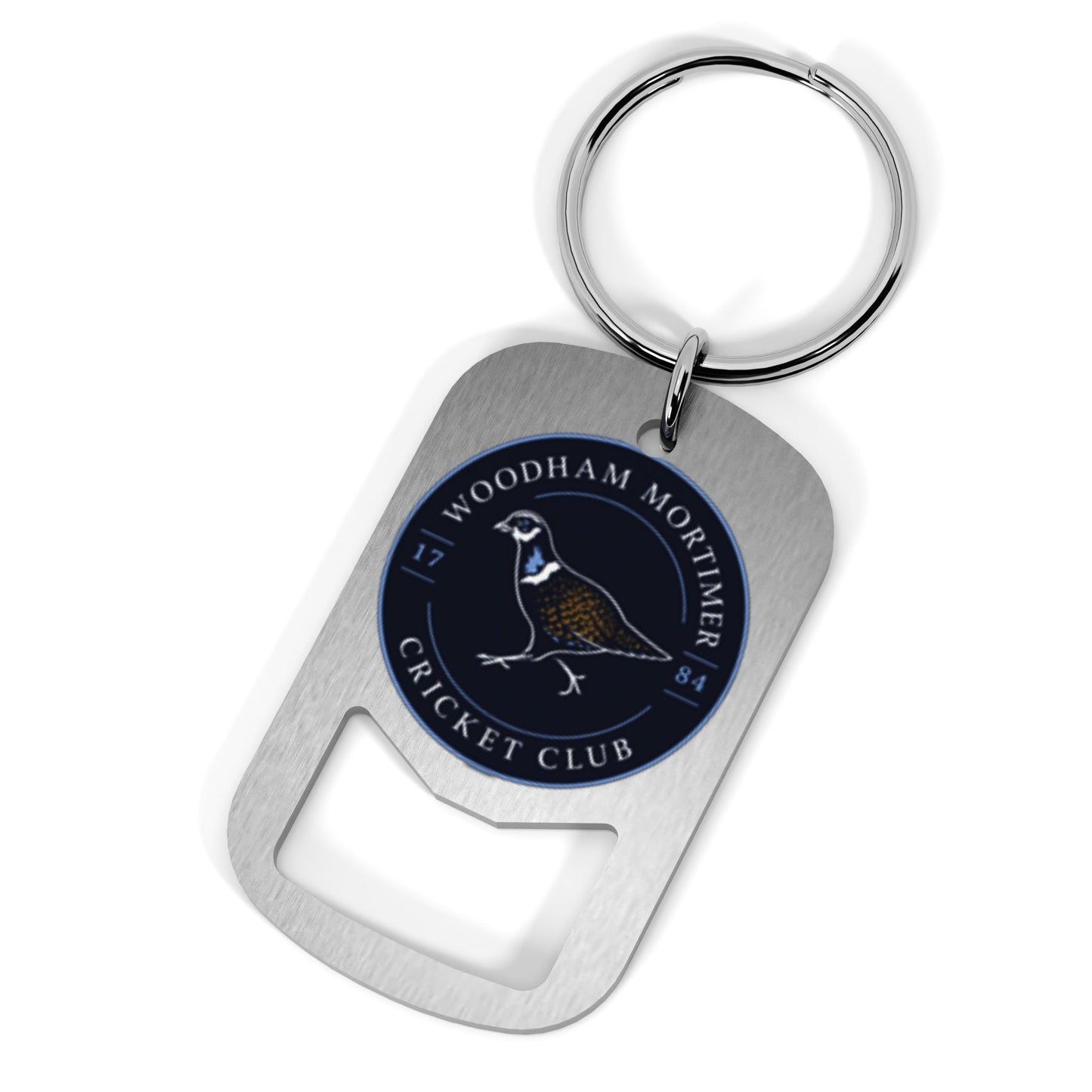 Woodham Mortimer CC Metal Beer Opener Keyring