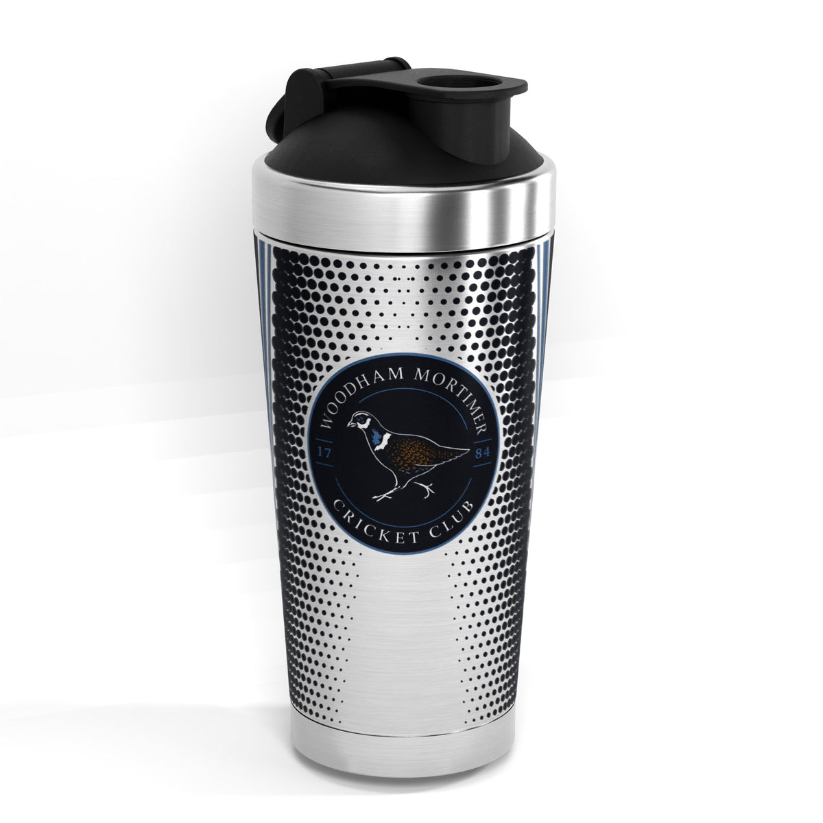 Woodham Mortimer CC 500ml Protein Shaker - crest front