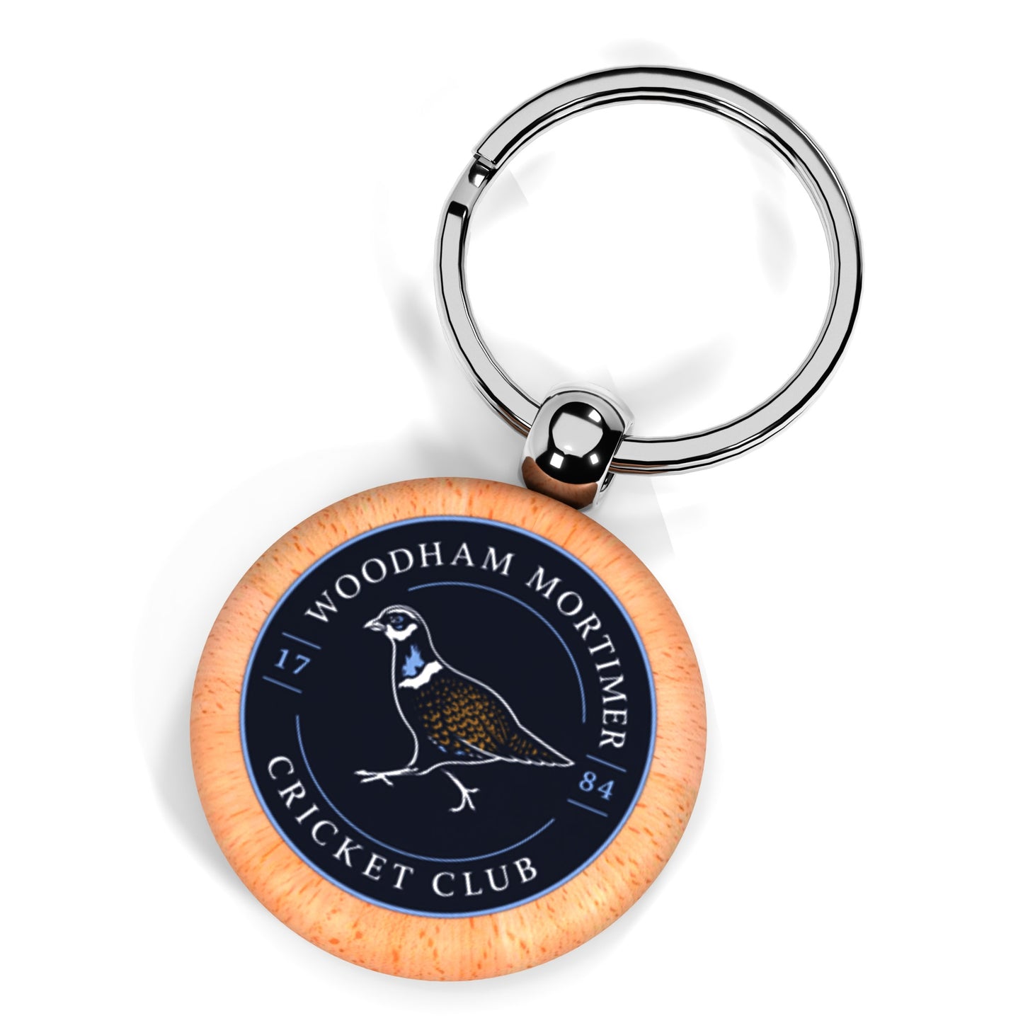 Woodham Mortimer CC Wooden Keyring