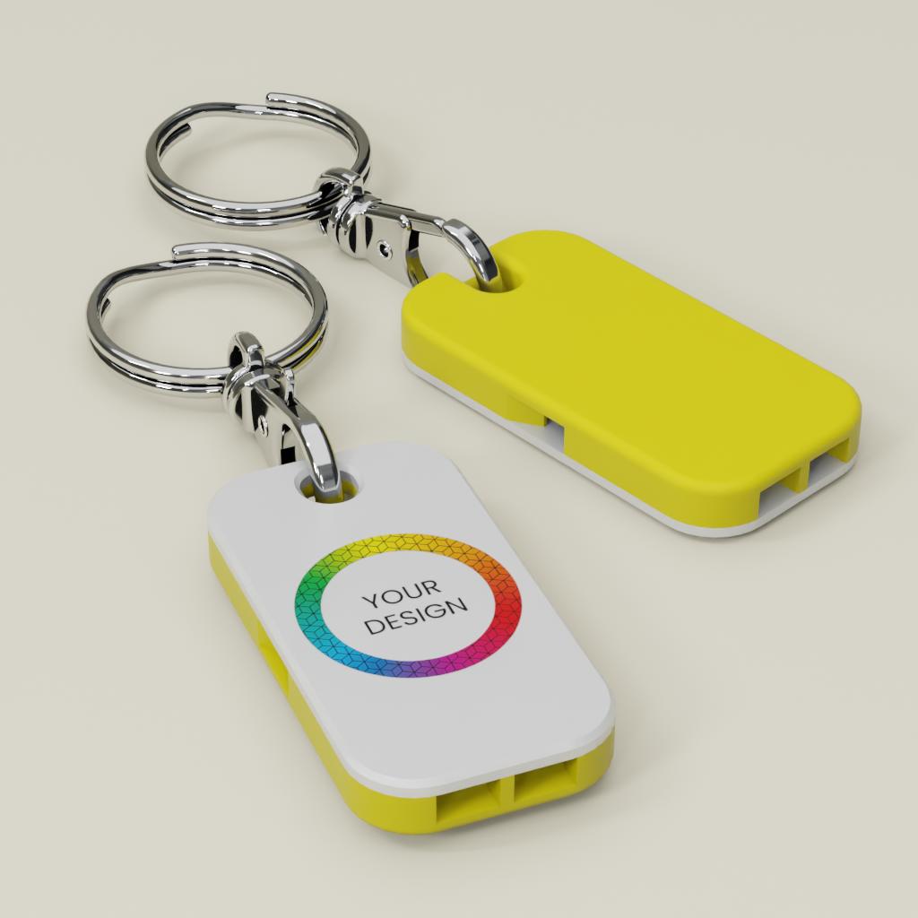 Custom Whistle Keyring