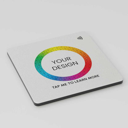 Custom Smart NFC Square Coaster
