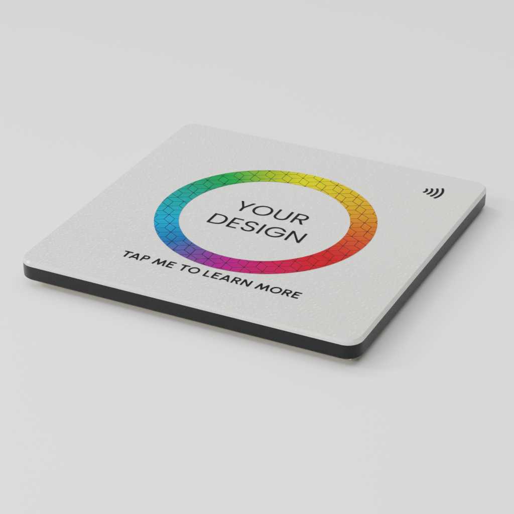 Custom Smart NFC Square Coaster