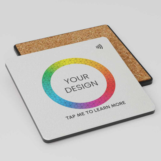 Custom Smart NFC Square Coaster